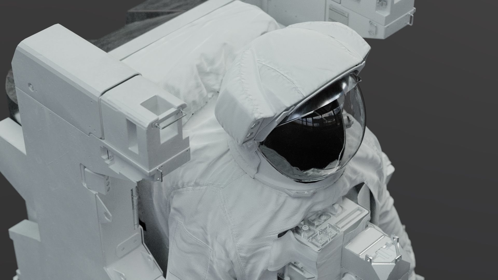 SPACESUIT astronaut EMU MMU SAFER 3D model_32