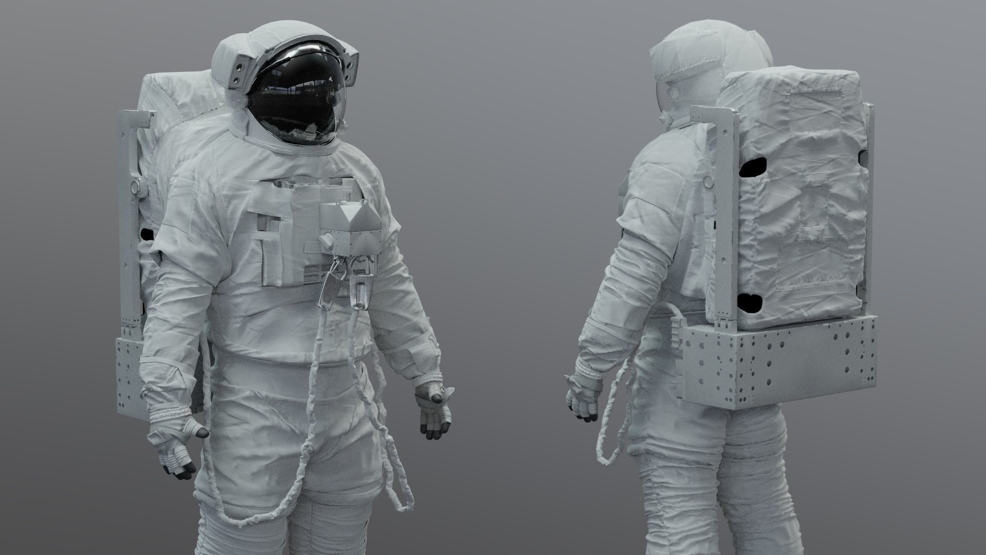 SPACESUIT astronaut EMU MMU SAFER 3D model_38