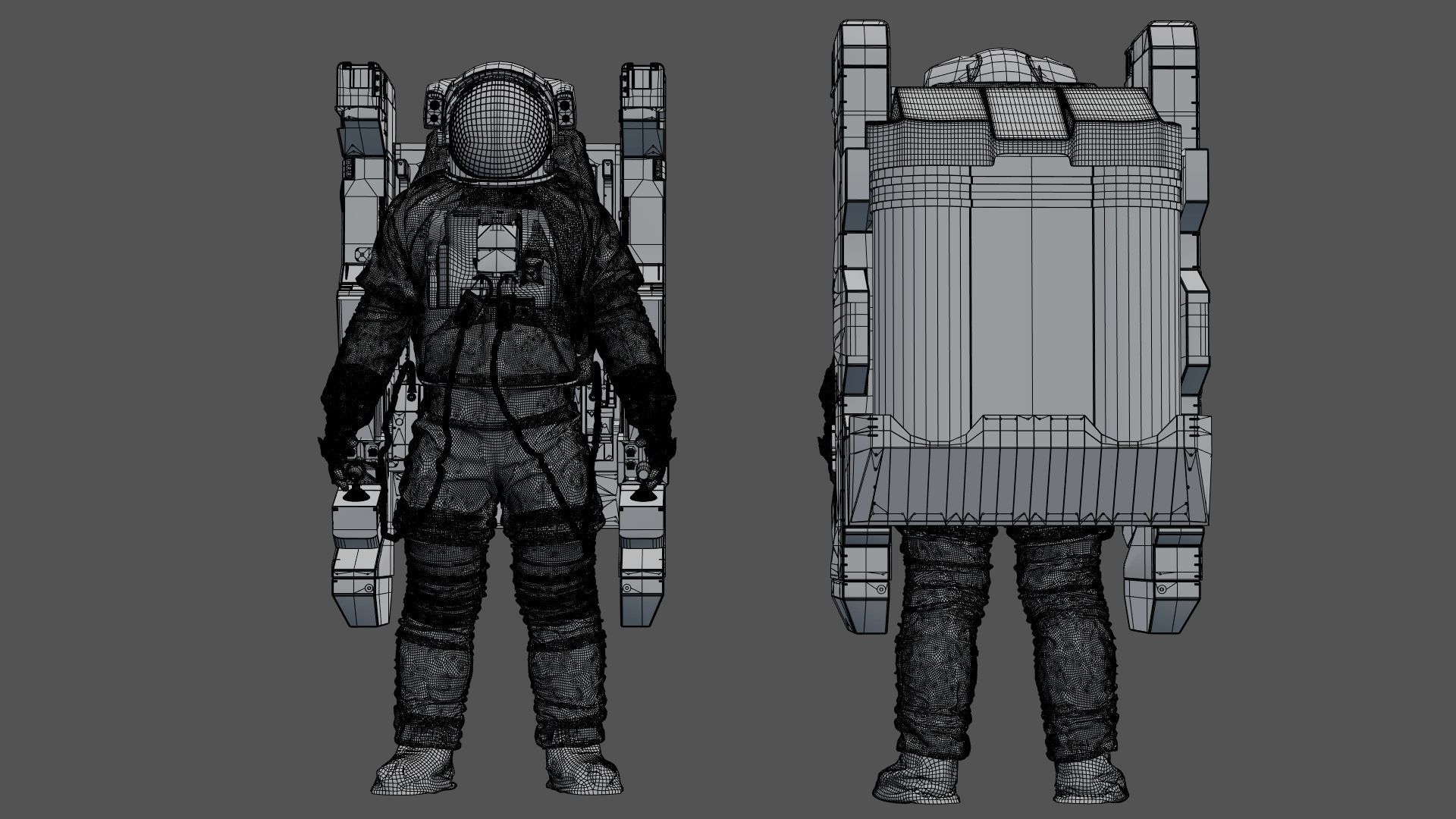 SPACESUIT astronaut EMU MMU SAFER 3D model_43