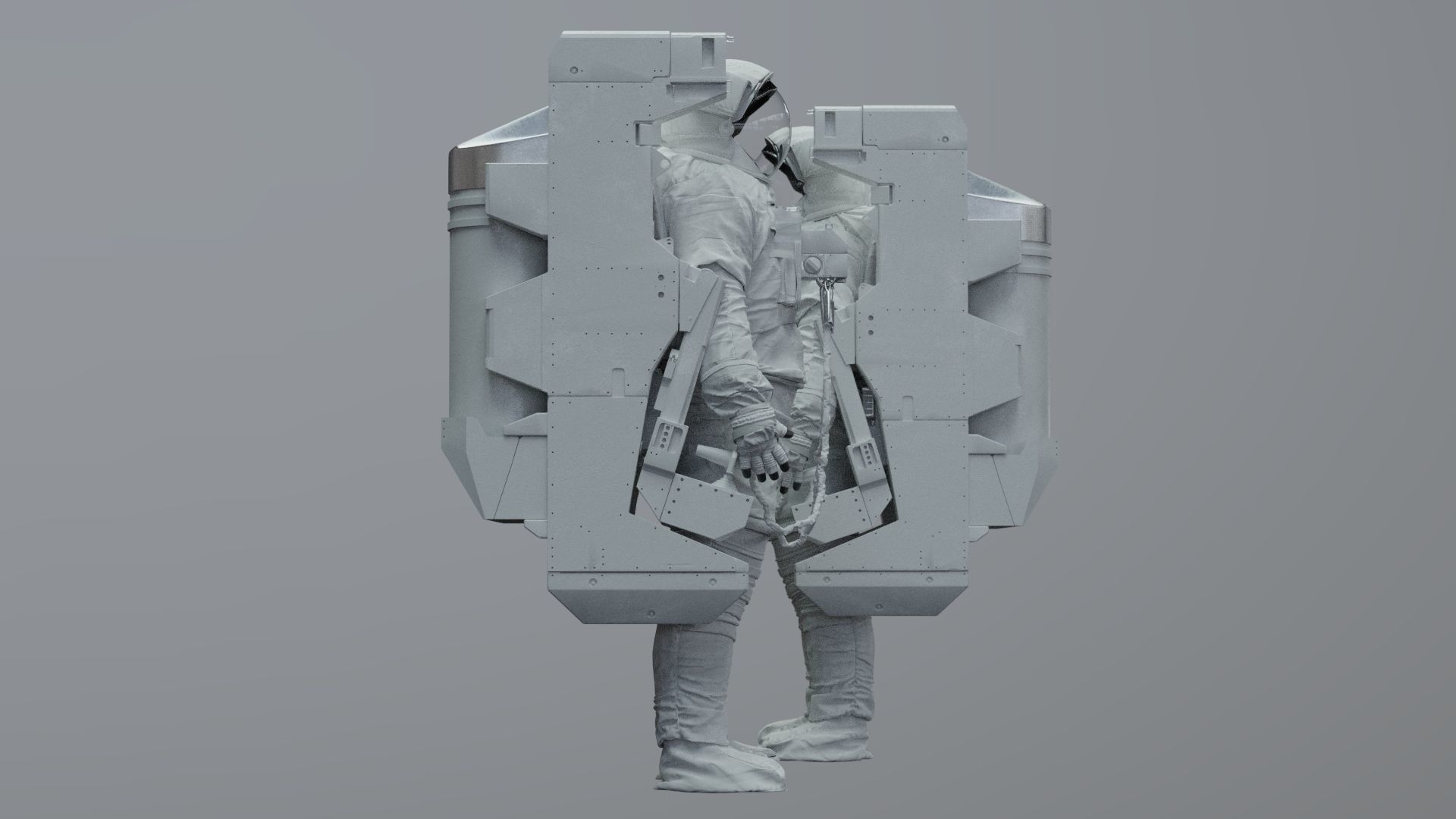 SPACESUIT astronaut EMU MMU SAFER 3D model_22