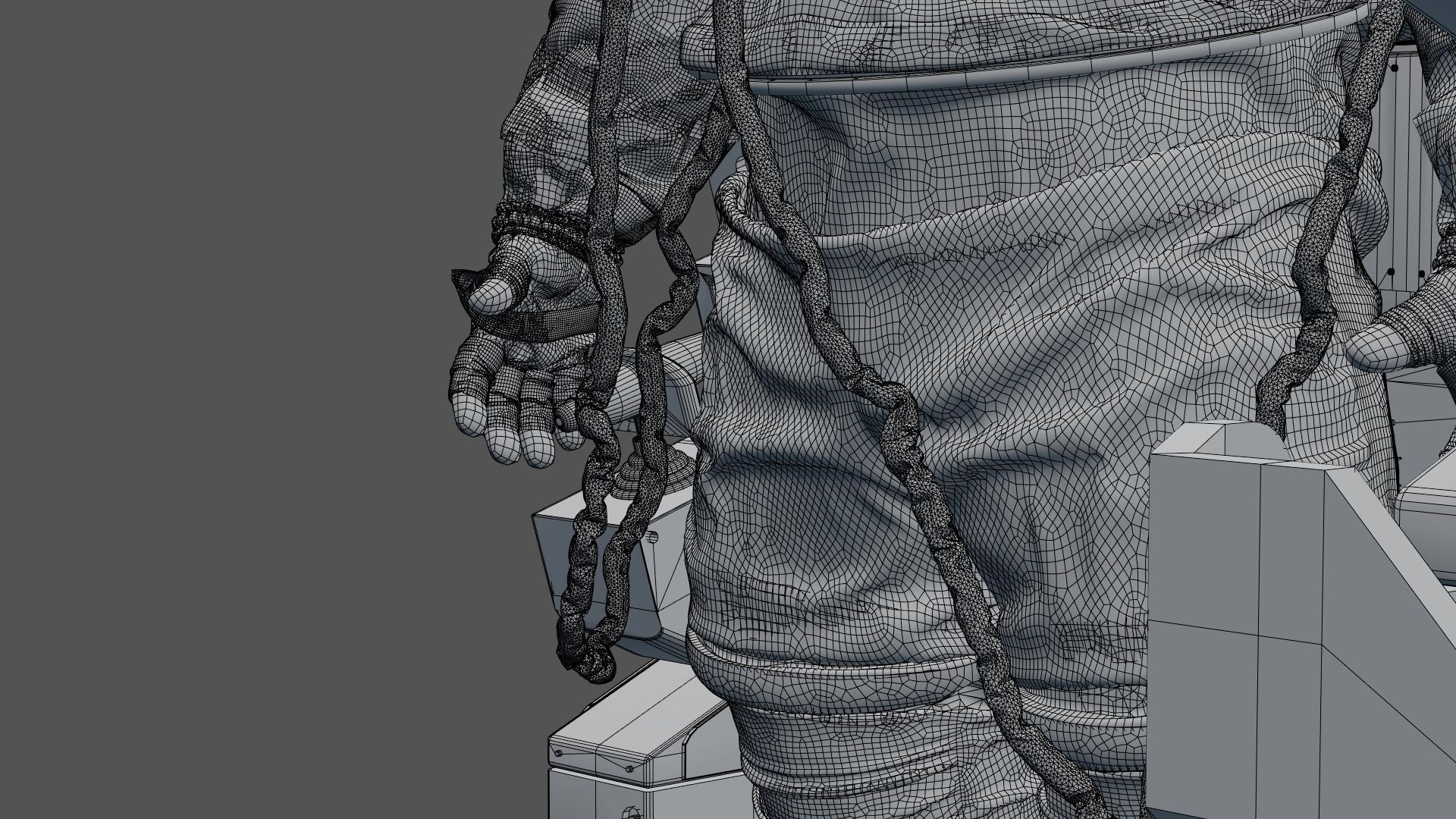 SPACESUIT astronaut EMU MMU SAFER 3D model_57