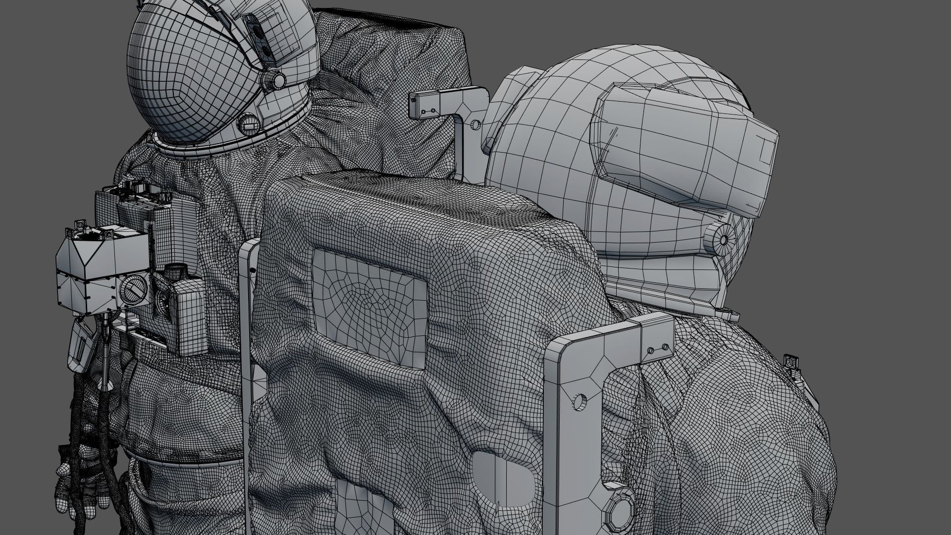 SPACESUIT astronaut EMU MMU SAFER 3D model_59