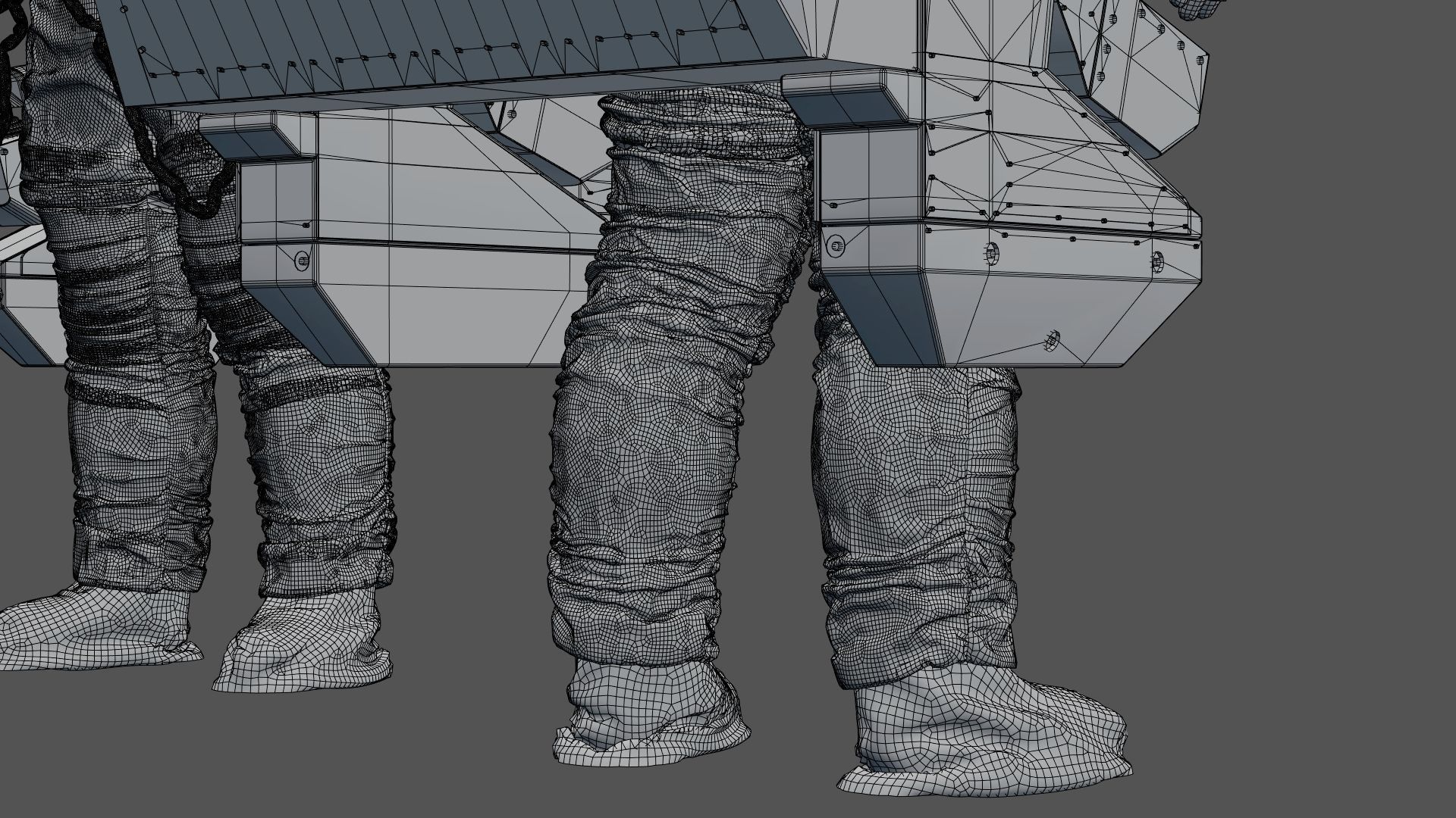 SPACESUIT astronaut EMU MMU SAFER 3D model_49