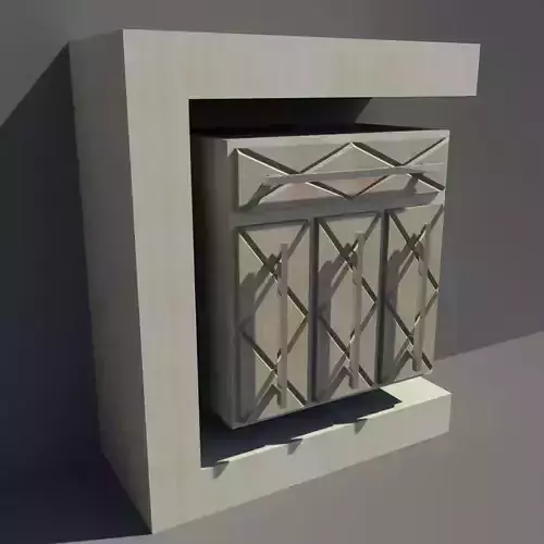 Wall Cupboard-1 3D model