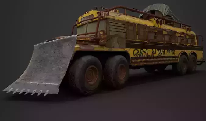 Post Apocalyptic School Bus