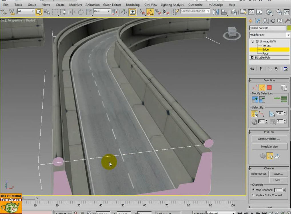 036 3ds max 2016 Unwrap Pelt Spline Unfold V 36 Mp4 3D model_24