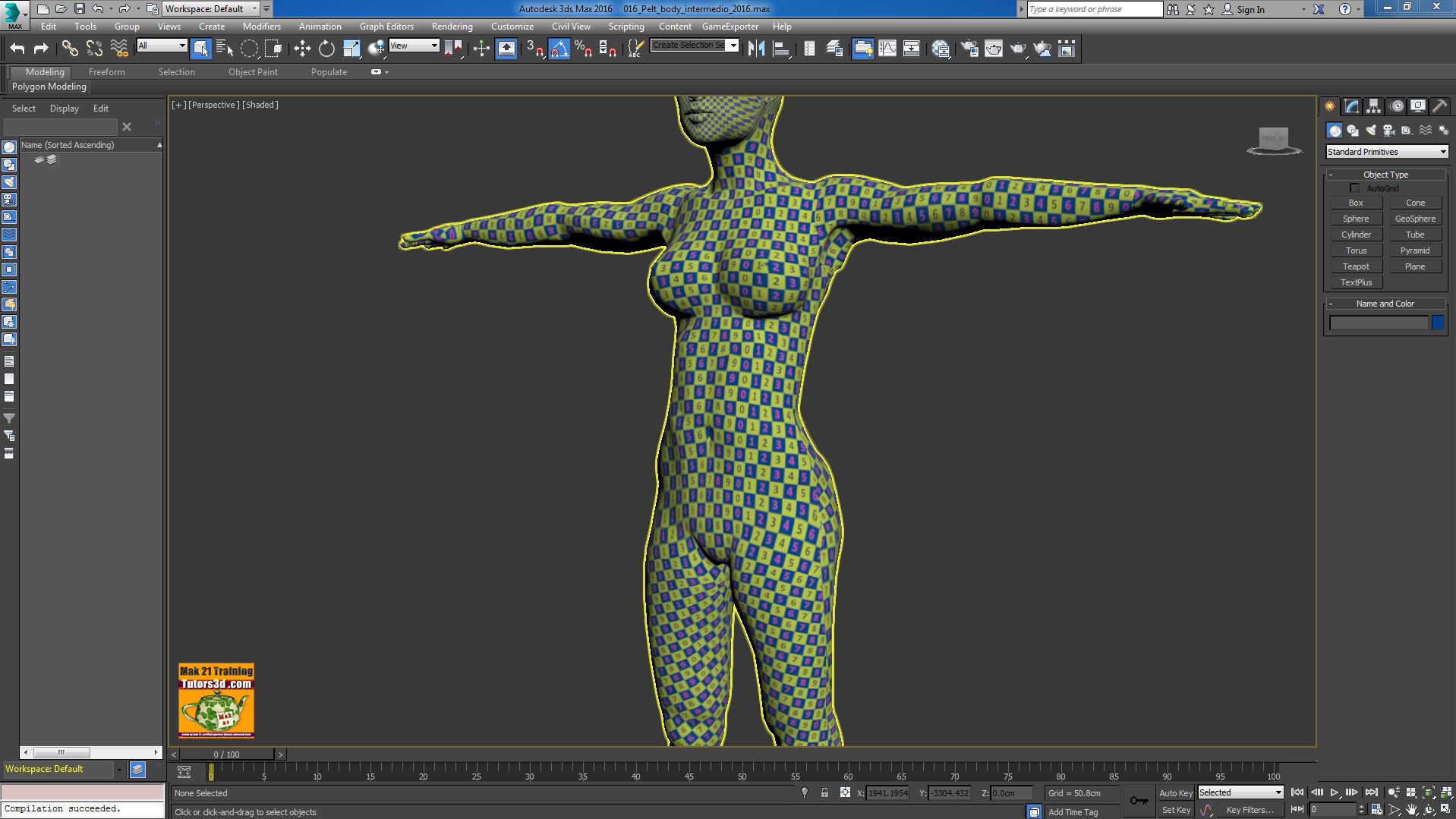 036 3ds max 2016 Unwrap Pelt Spline Unfold V 36 Mp4 3D model_13