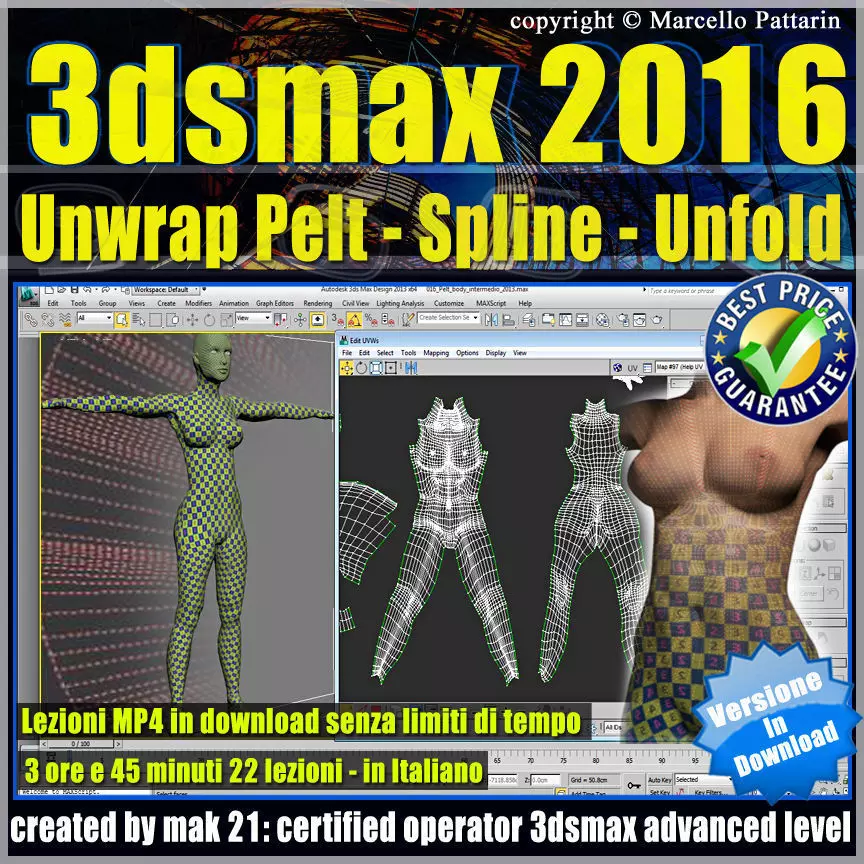 036 3ds max 2016 Unwrap Pelt Spline Unfold V 36 Mp4 3D model_0