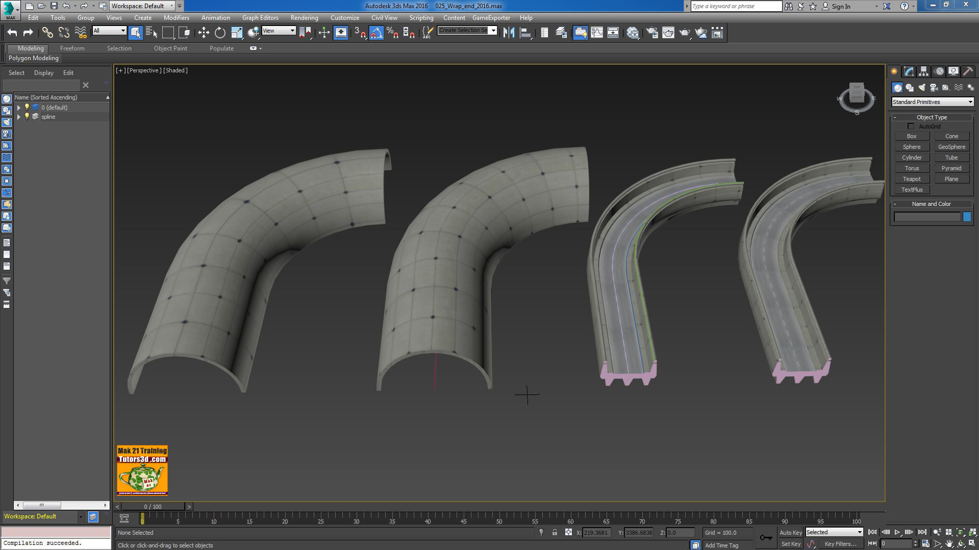 036 3ds max 2016 Unwrap Pelt Spline Unfold V 36 Mp4 3D model_6