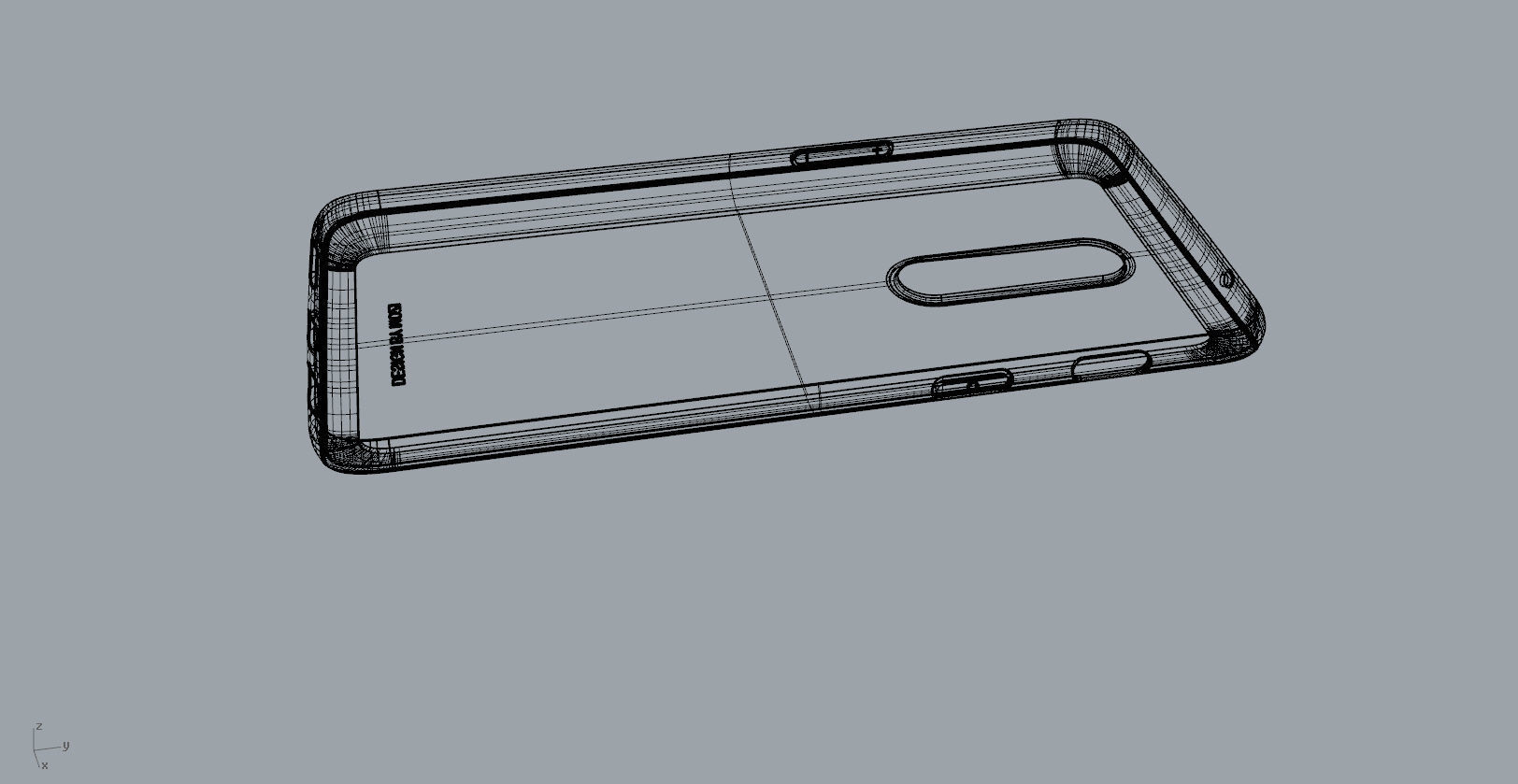 Oneplus 6 yellow case design 3D  model 3D print model_11