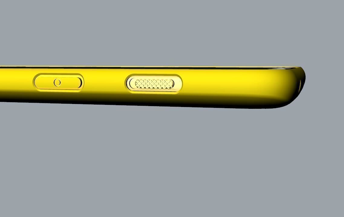 Oneplus 6 yellow case design 3D  model 3D print model_4