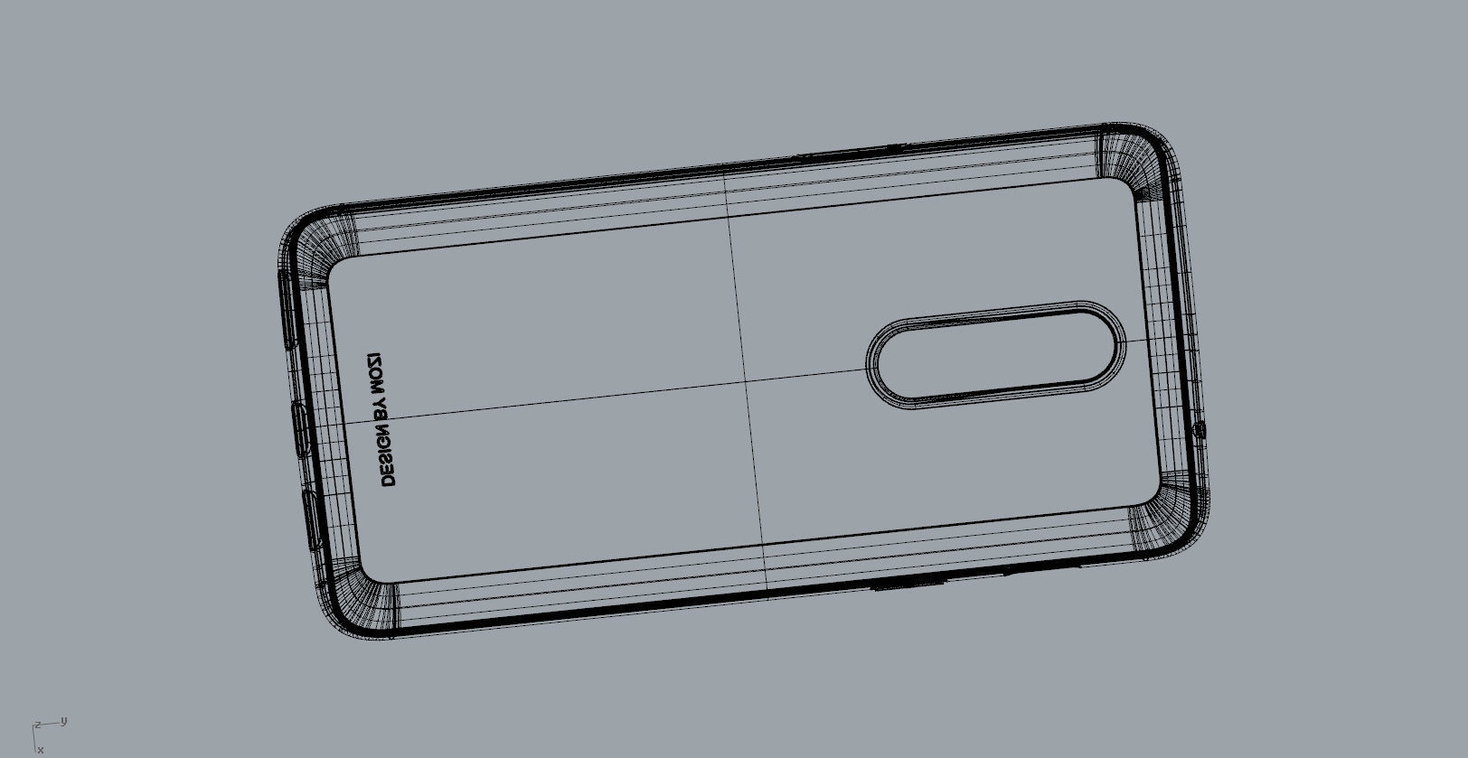 Oneplus 6 yellow case design 3D  model 3D print model_14