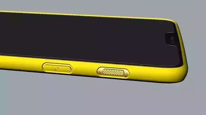Oneplus 6 yellow case design 3D  model 3D print model