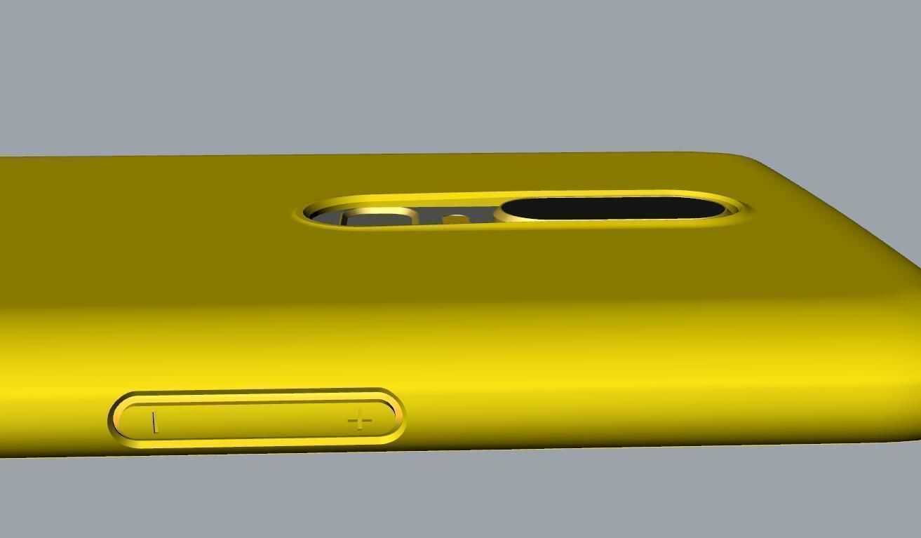 Oneplus 6 yellow case design 3D  model 3D print model_1