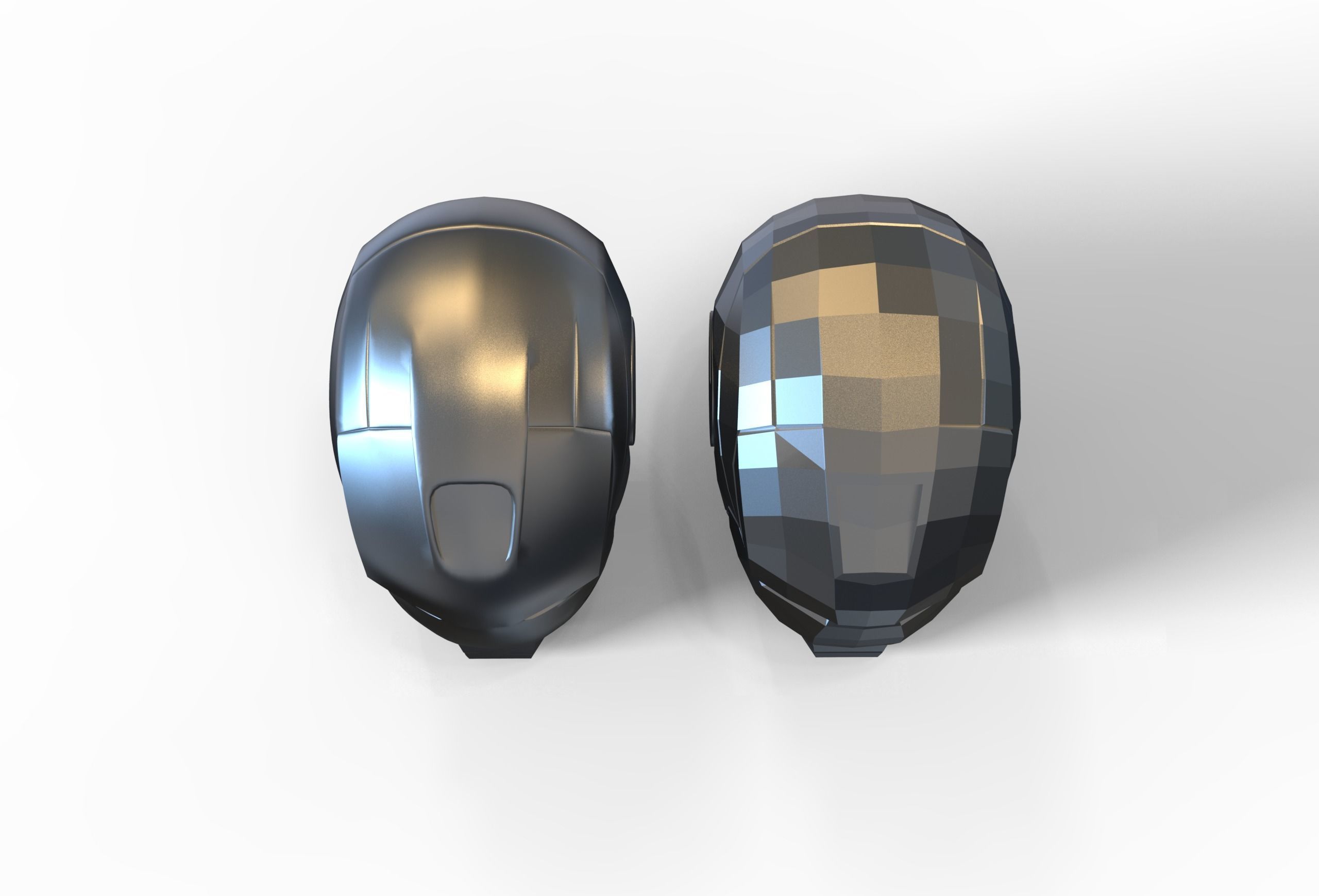 Ironman MK2 helmet Low-poly 3D model_5