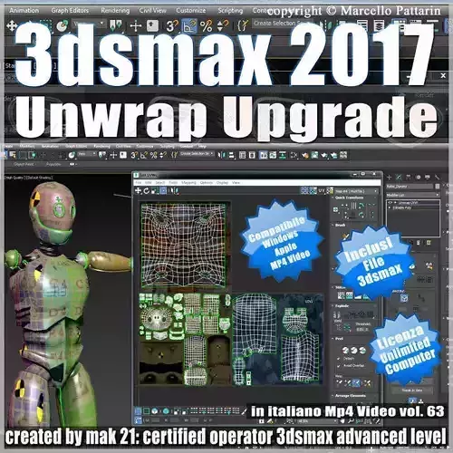 3ds max 2017 Unwrap Upgrade vol 63 MP4