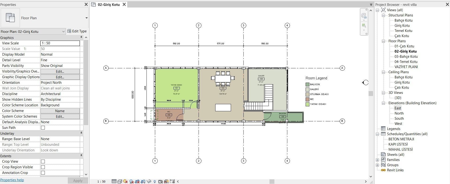 Revit Villa Detail Model 3D model_1