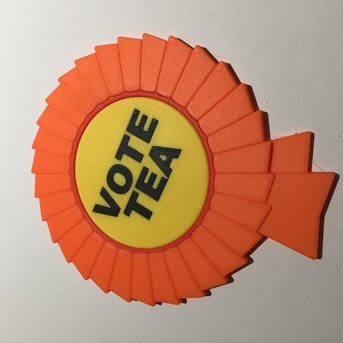 Vote Tea Coaster 3D print model