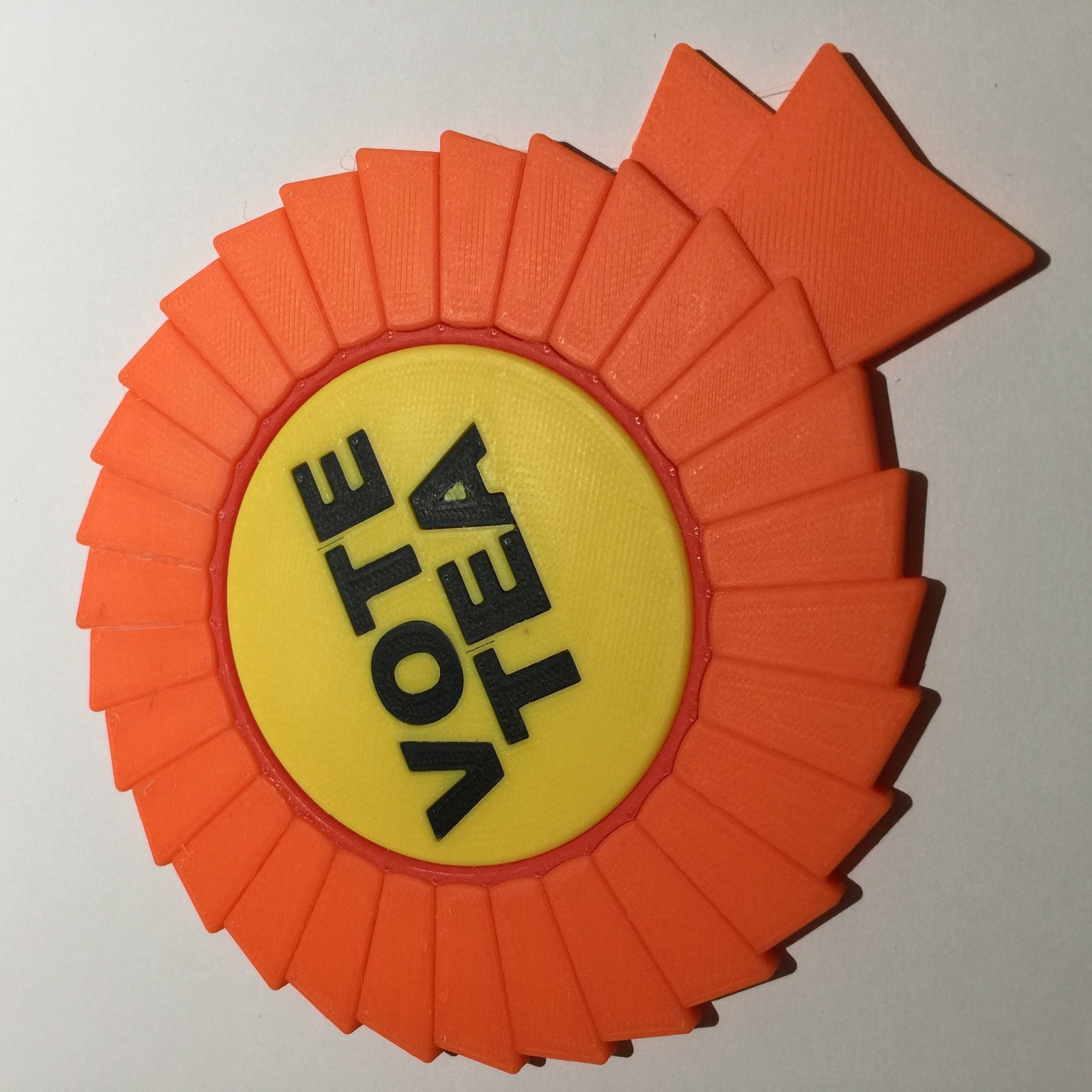 Vote Tea Coaster 3D print model_1