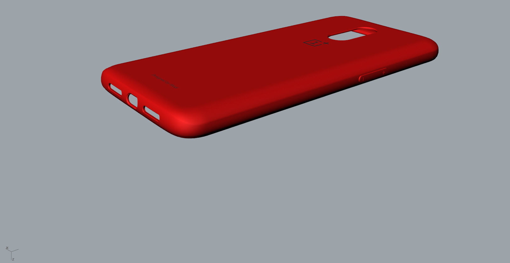 Original Oneplus 6T  red Case 3D print model_16