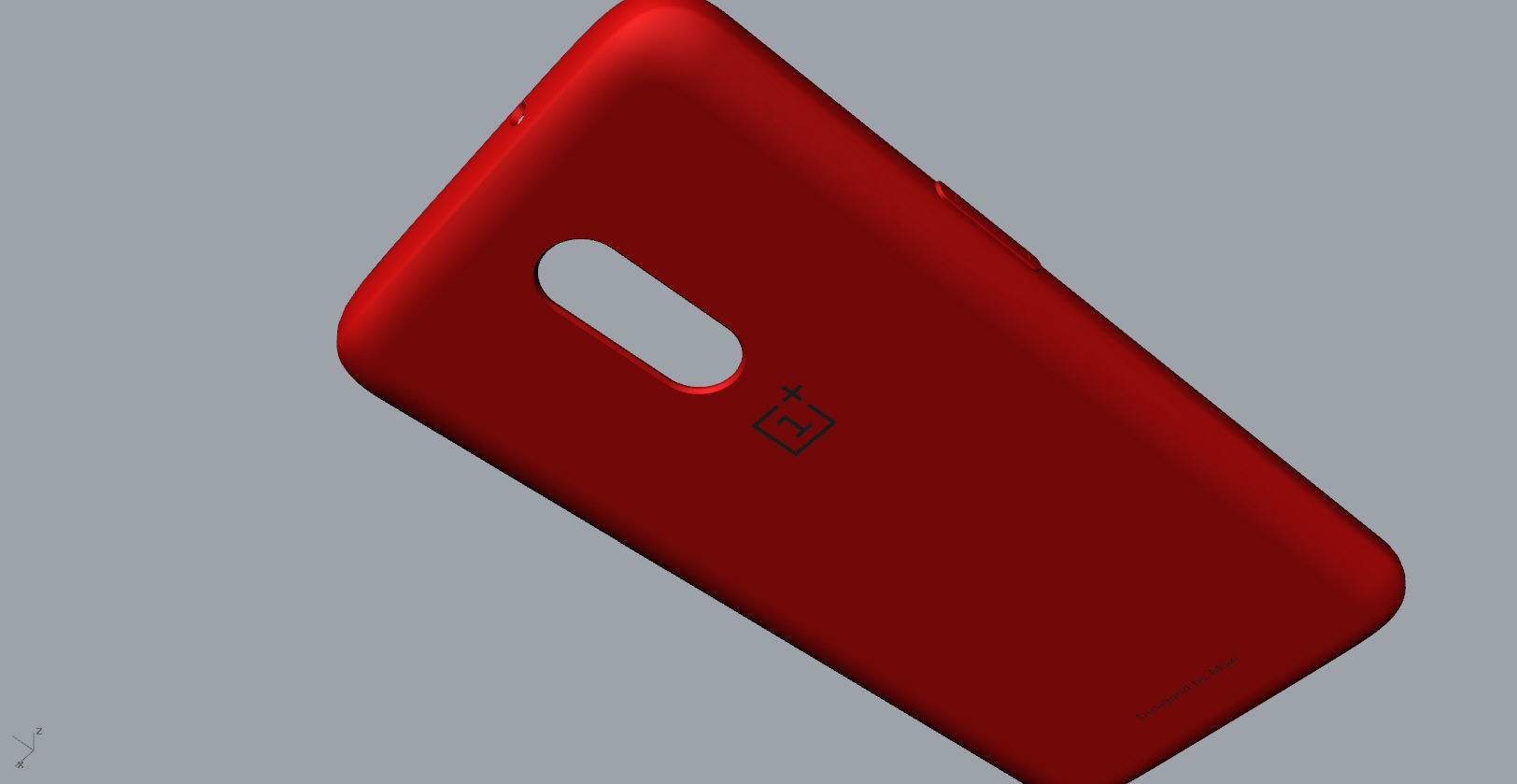 Original Oneplus 6T  red Case 3D print model_11