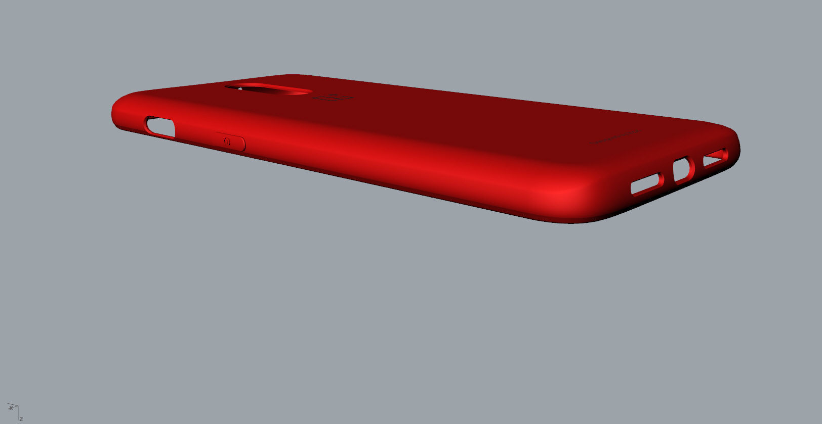 Original Oneplus 6T  red Case 3D print model_13