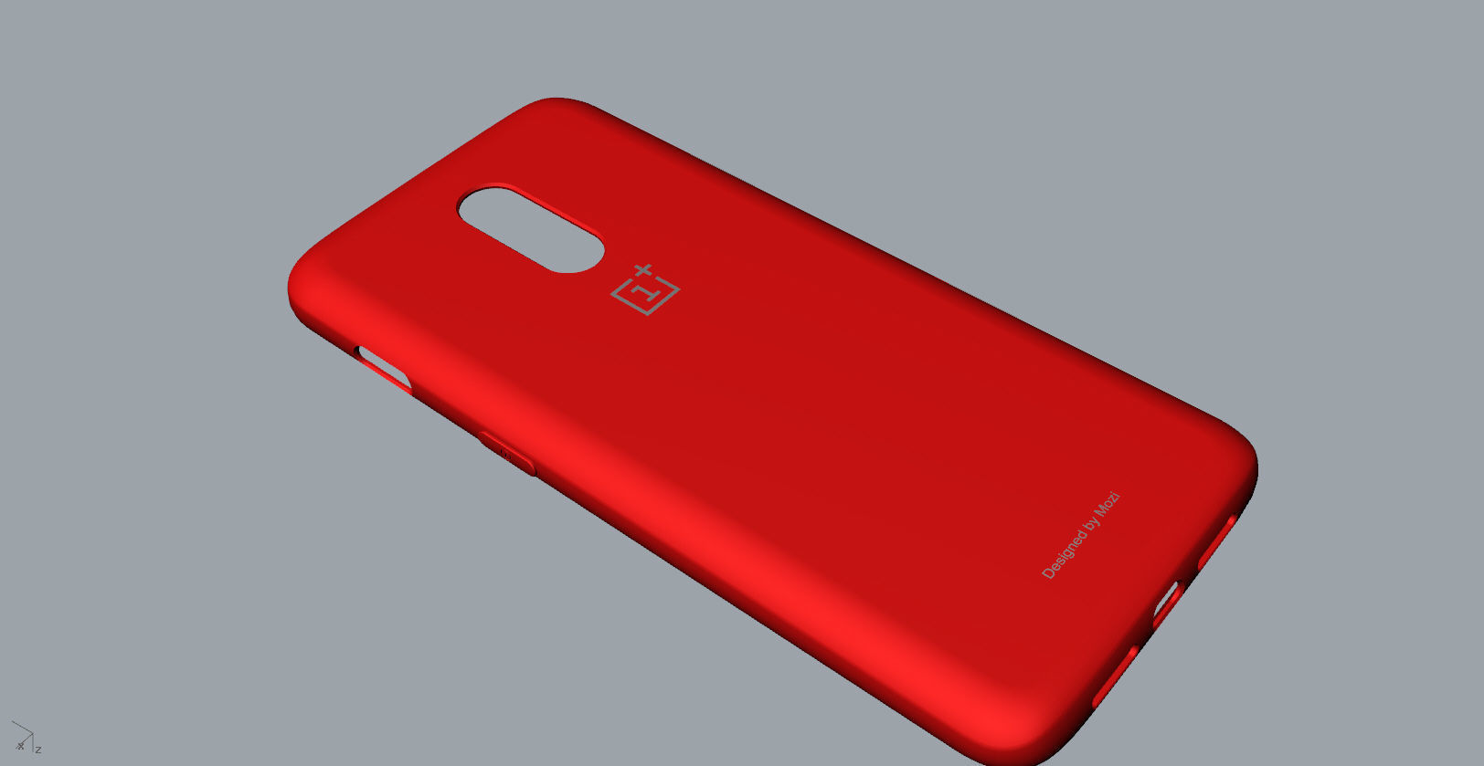 Original Oneplus 6T  red Case 3D print model_10