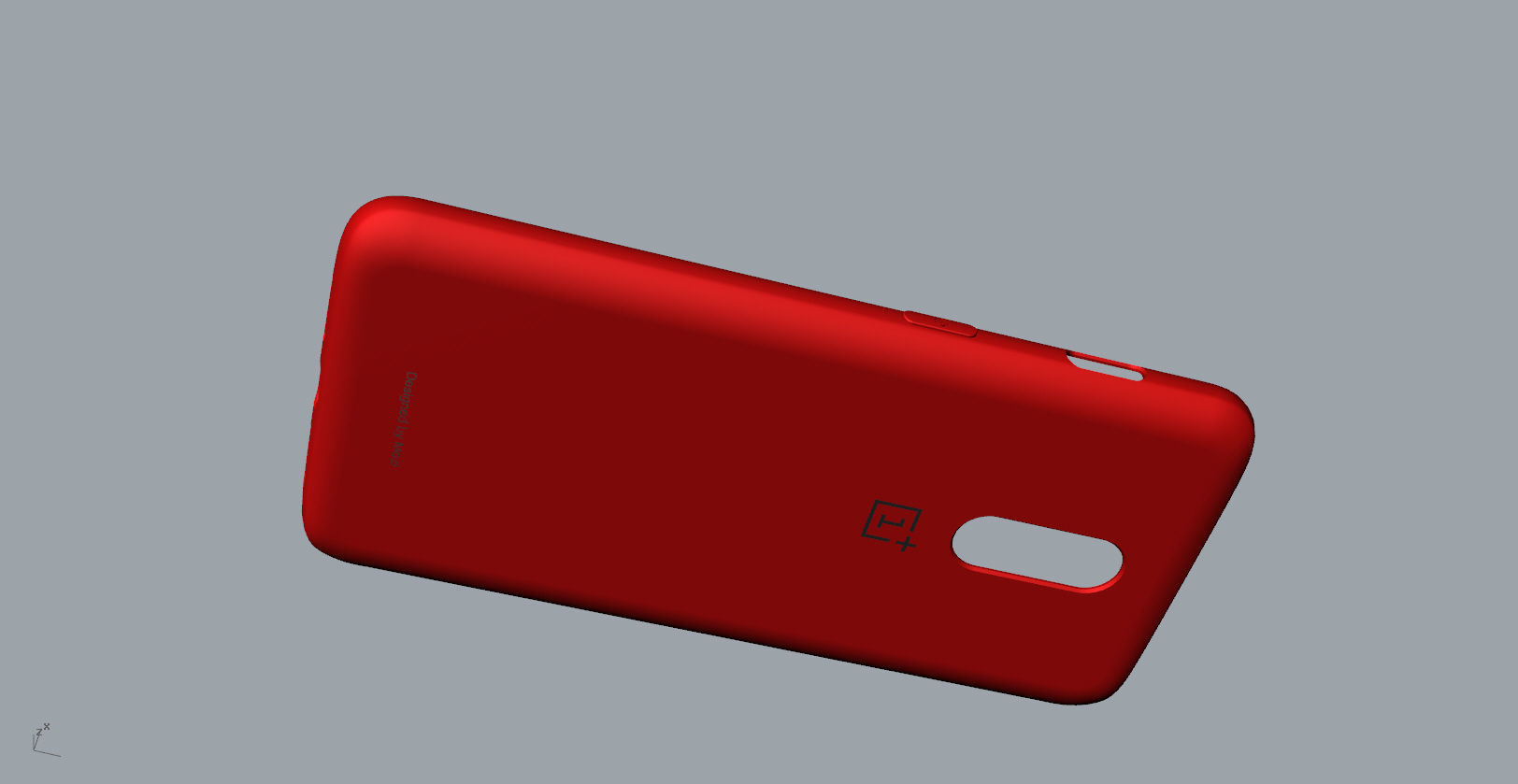 Original Oneplus 6T  red Case 3D print model_8