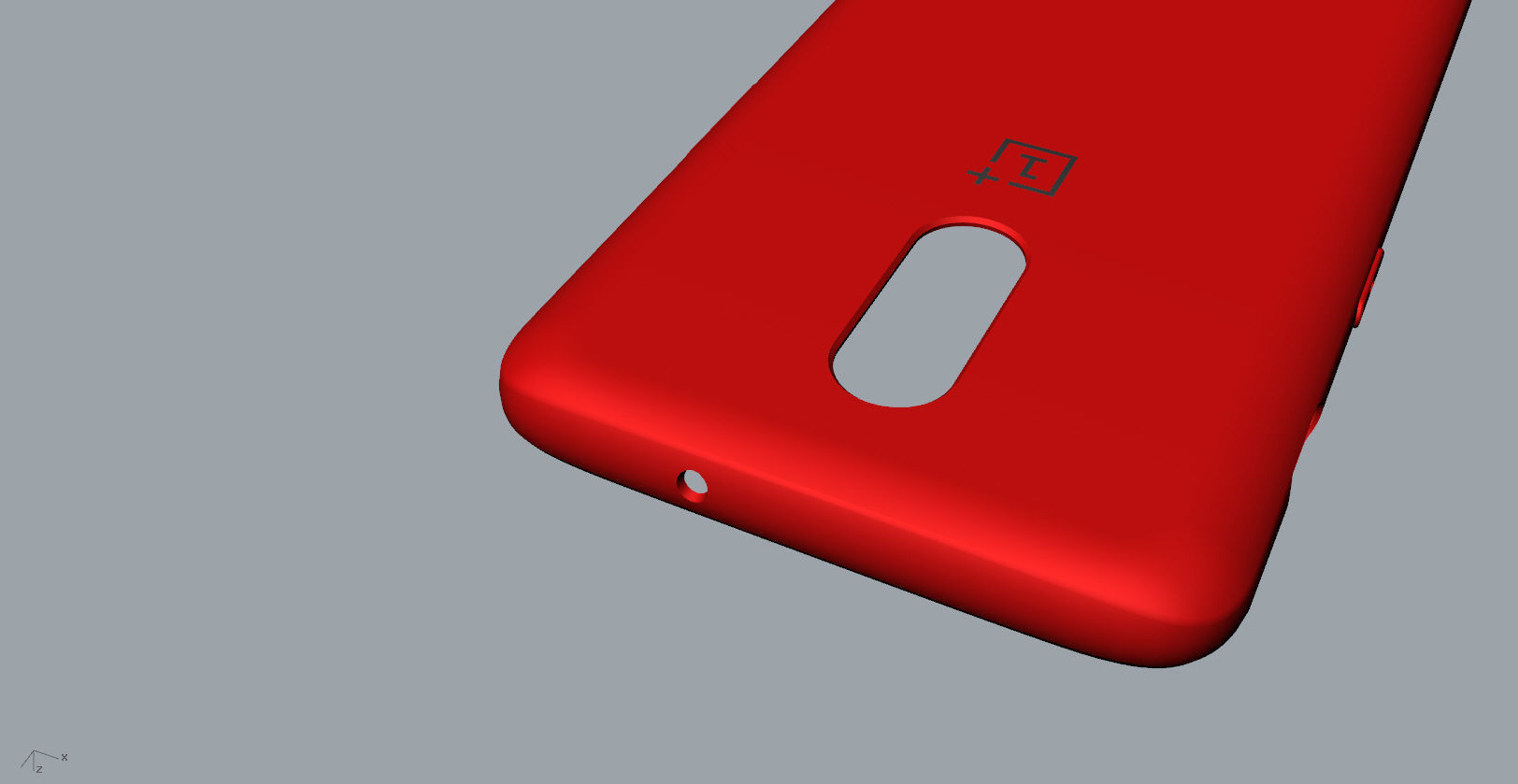 Original Oneplus 6T  red Case 3D print model_12