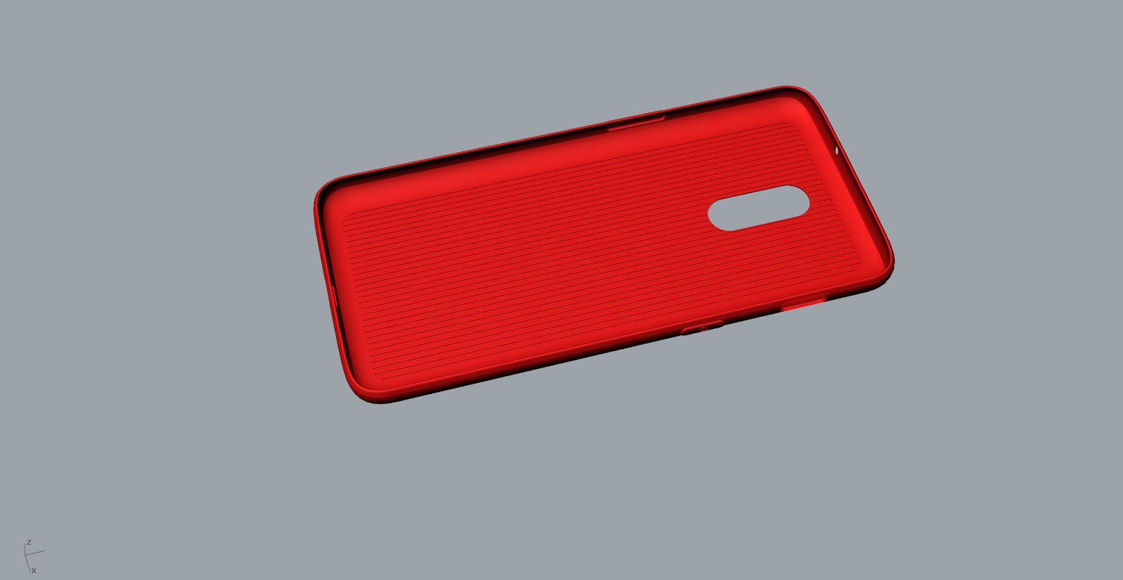 Original Oneplus 6T  red Case 3D print model_3
