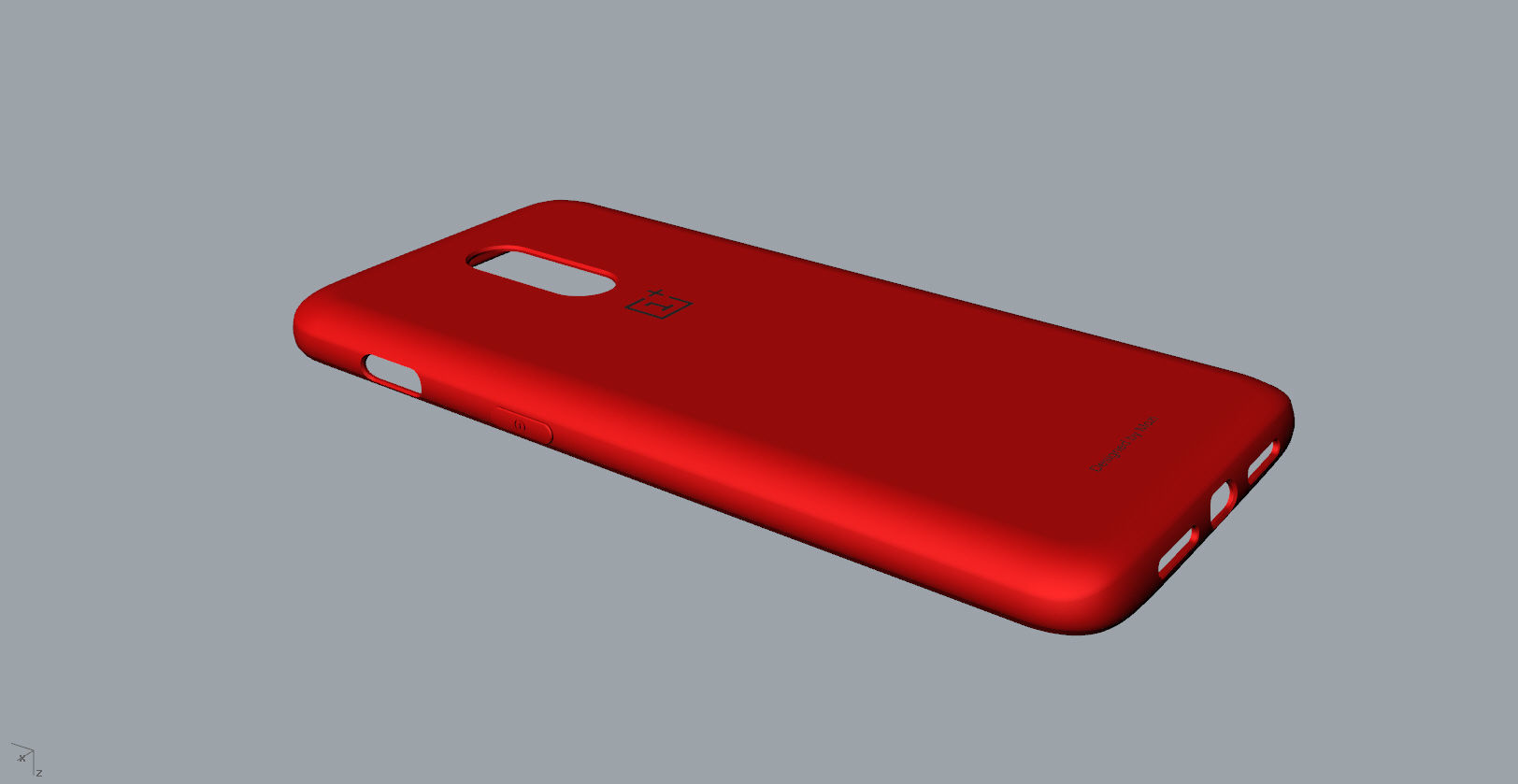 Original Oneplus 6T  red Case 3D print model_9