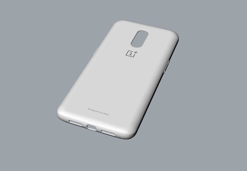 Original Oneplus 6T black Case 3D Model 3D print model_25