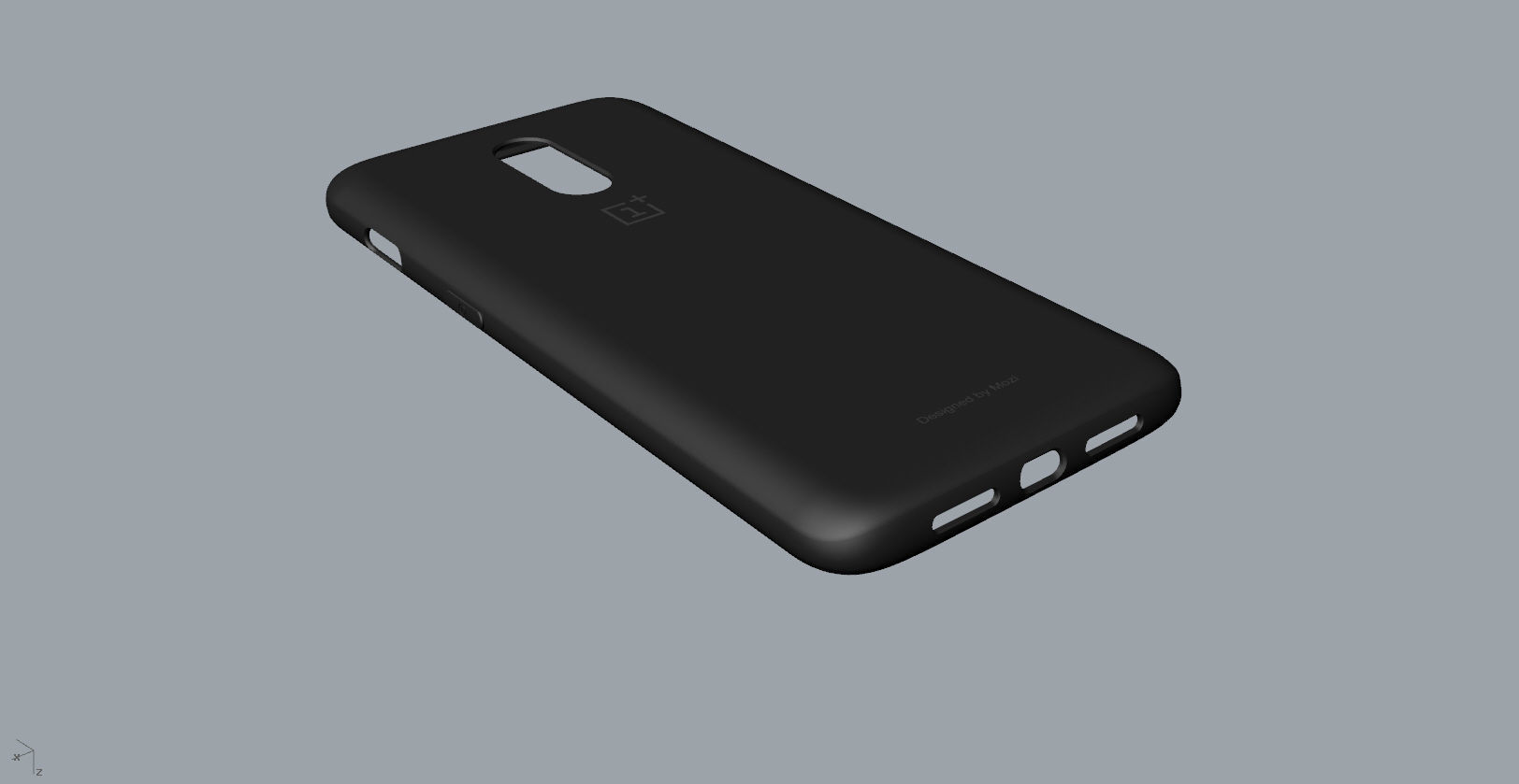 Original Oneplus 6T black Case 3D Model 3D print model_14