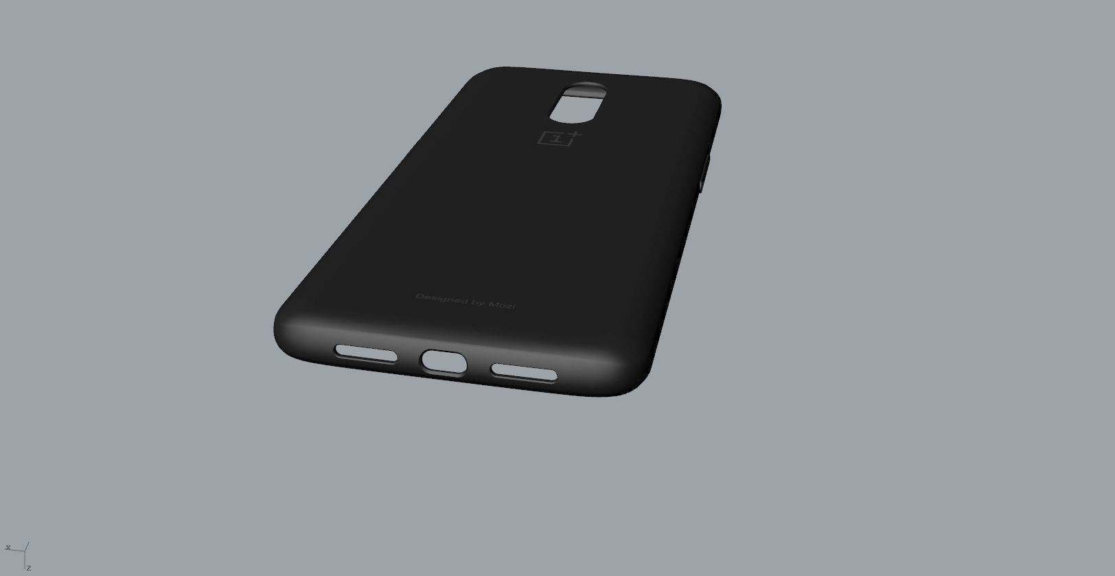 Original Oneplus 6T black Case 3D Model 3D print model_13
