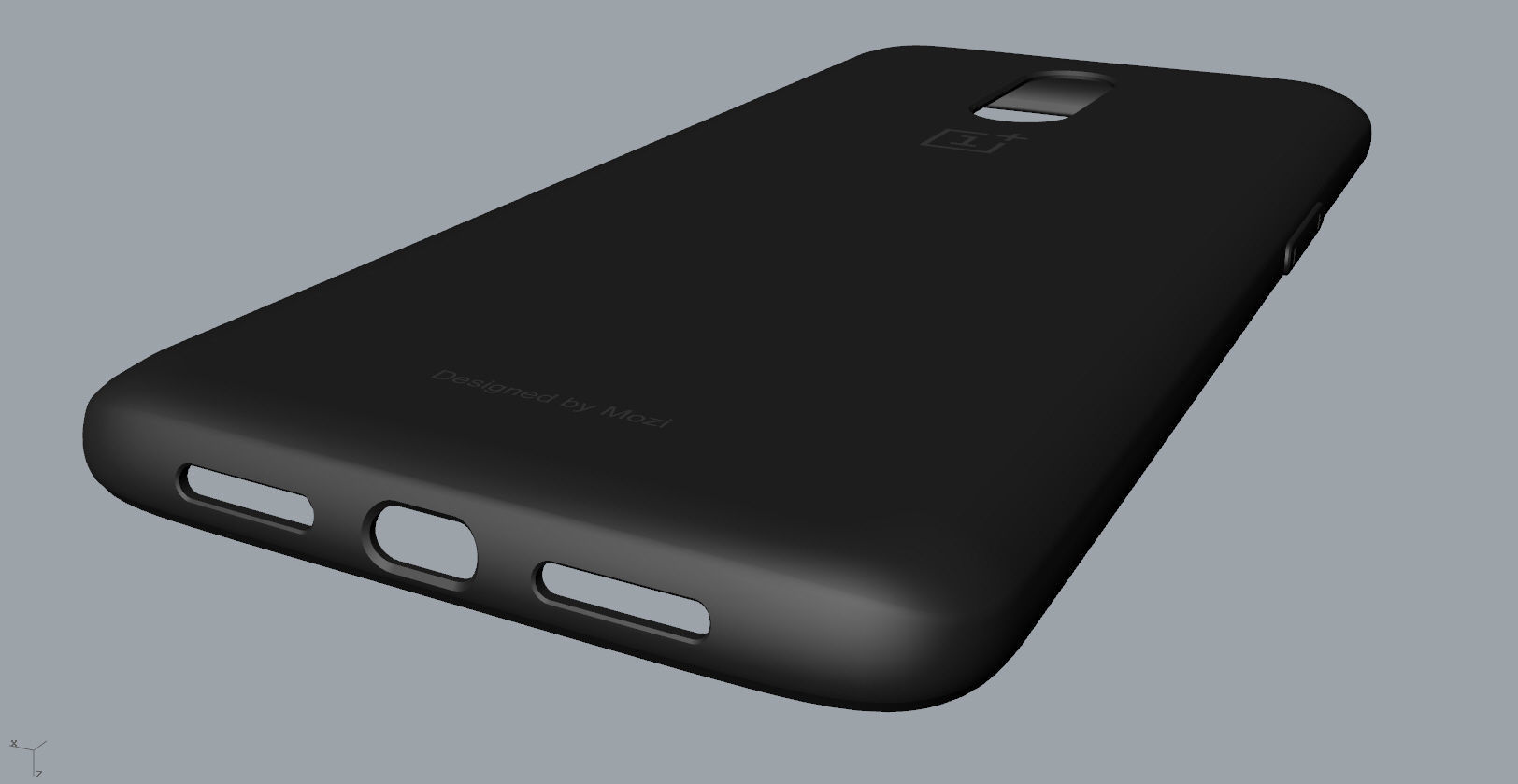 Original Oneplus 6T black Case 3D Model 3D print model_10