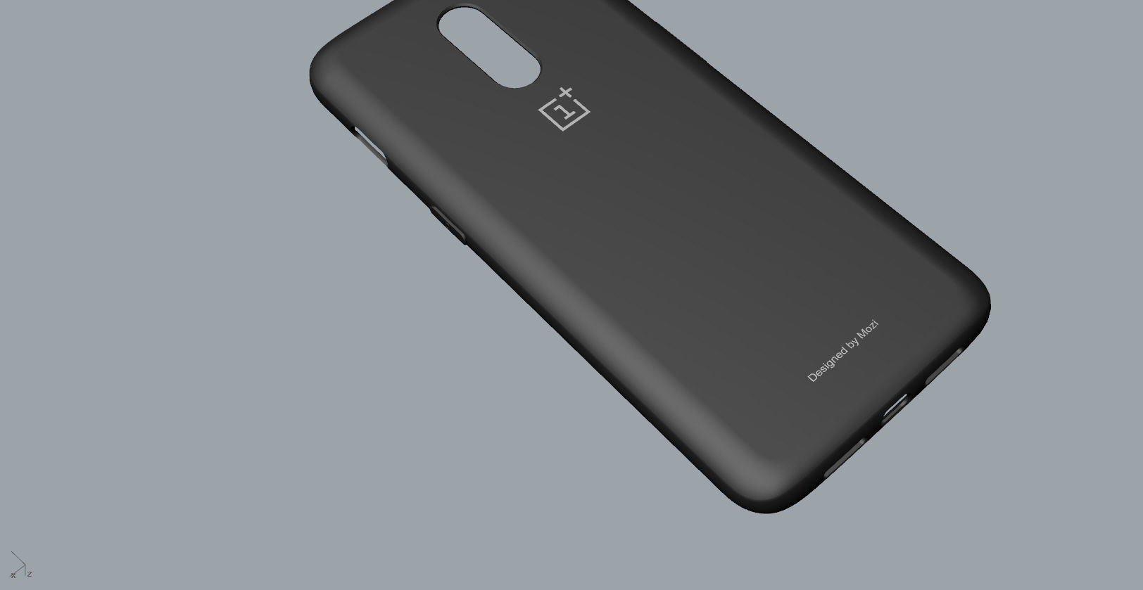 Original Oneplus 6T black Case 3D Model 3D print model_11