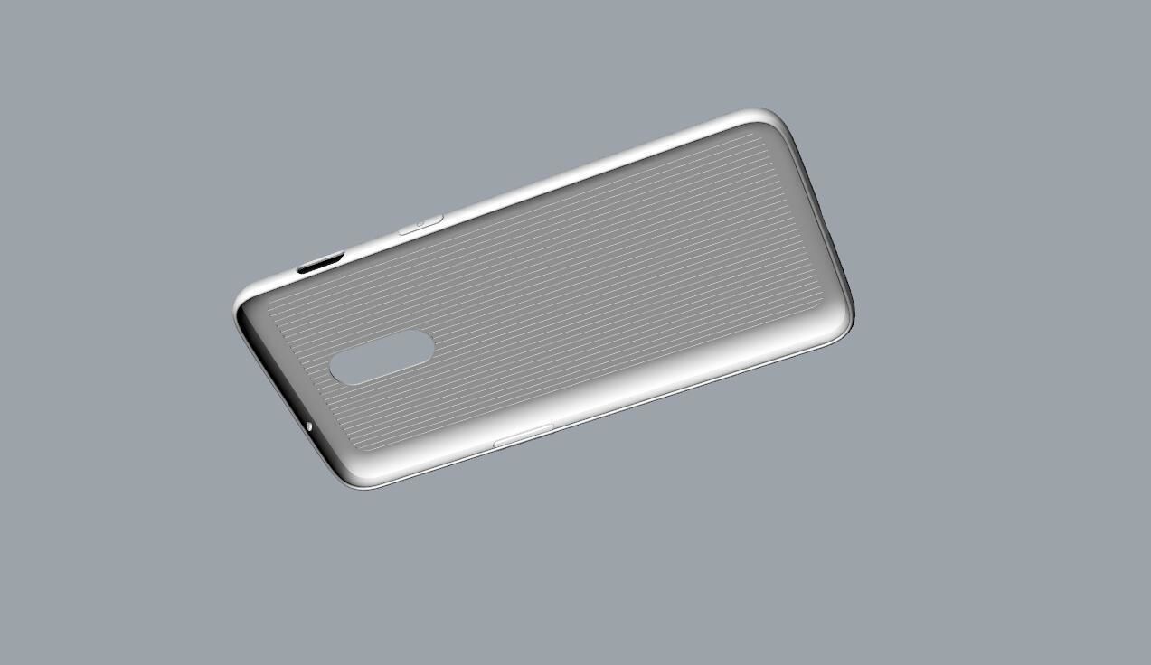 Original Oneplus 6T black Case 3D Model 3D print model_27