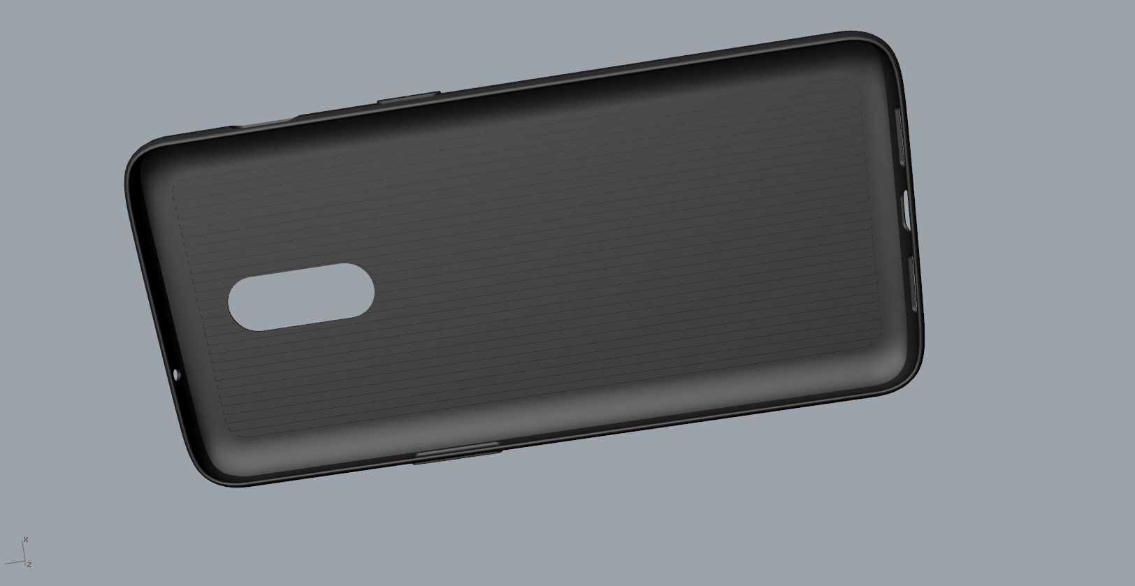 Original Oneplus 6T black Case 3D Model 3D print model_18