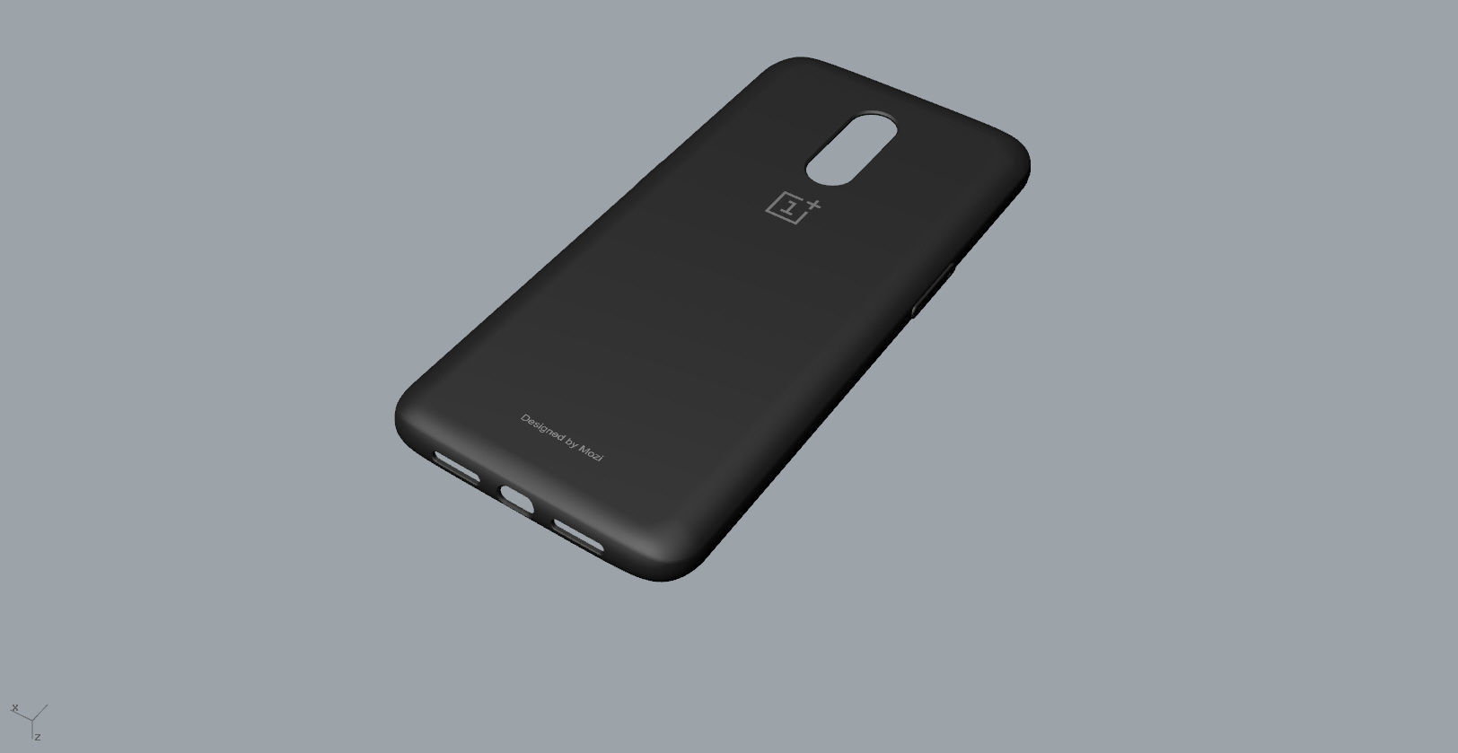 Original Oneplus 6T black Case 3D Model 3D print model_12