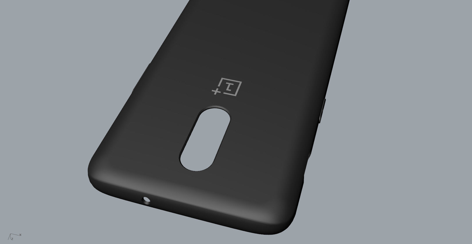 Original Oneplus 6T black Case 3D Model 3D print model_8