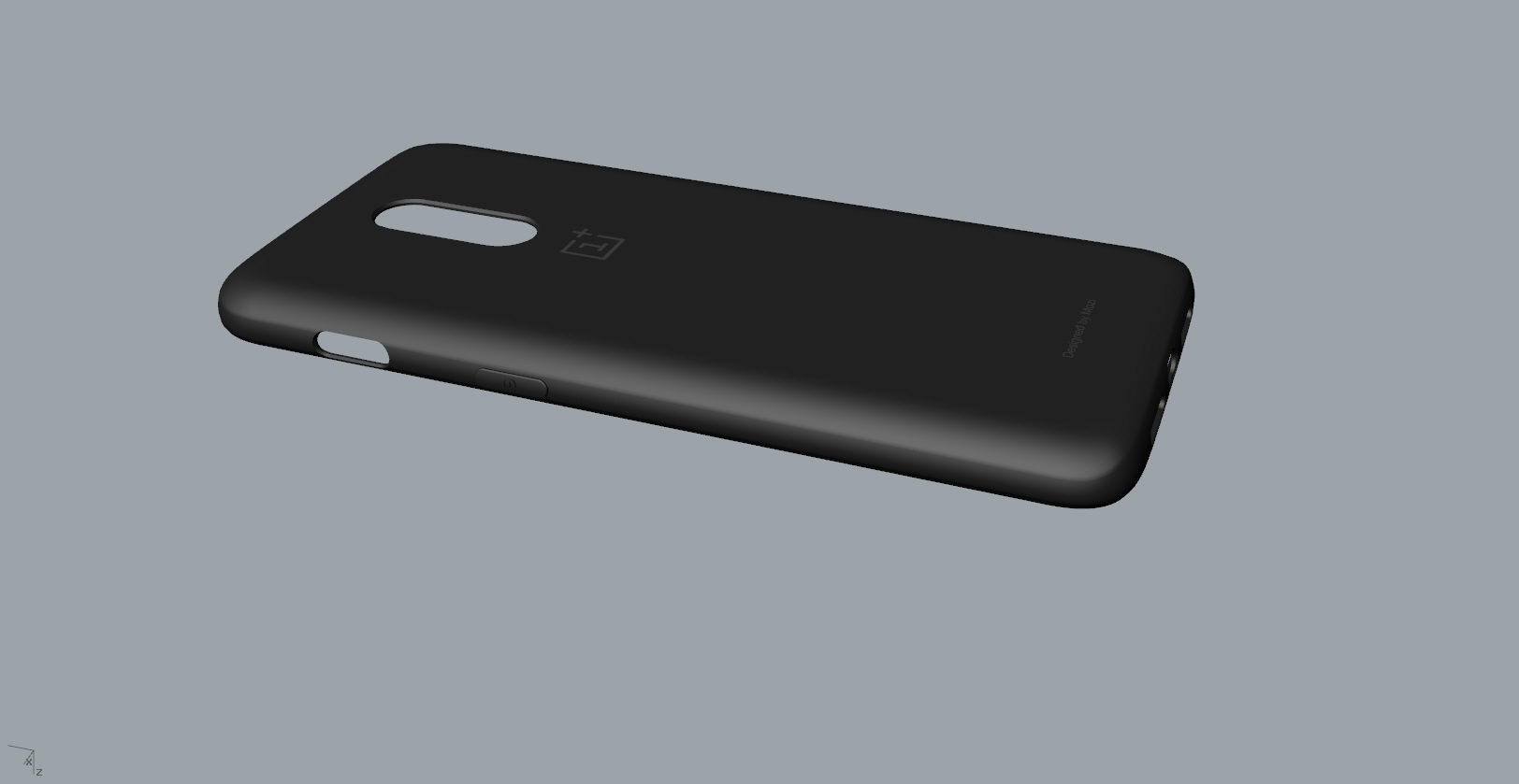 Original Oneplus 6T black Case 3D Model 3D print model_15