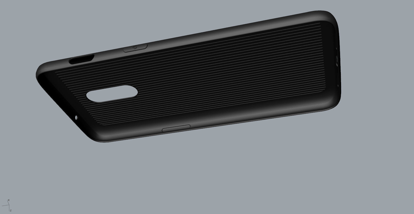 Original Oneplus 6T black Case 3D Model 3D print model_17