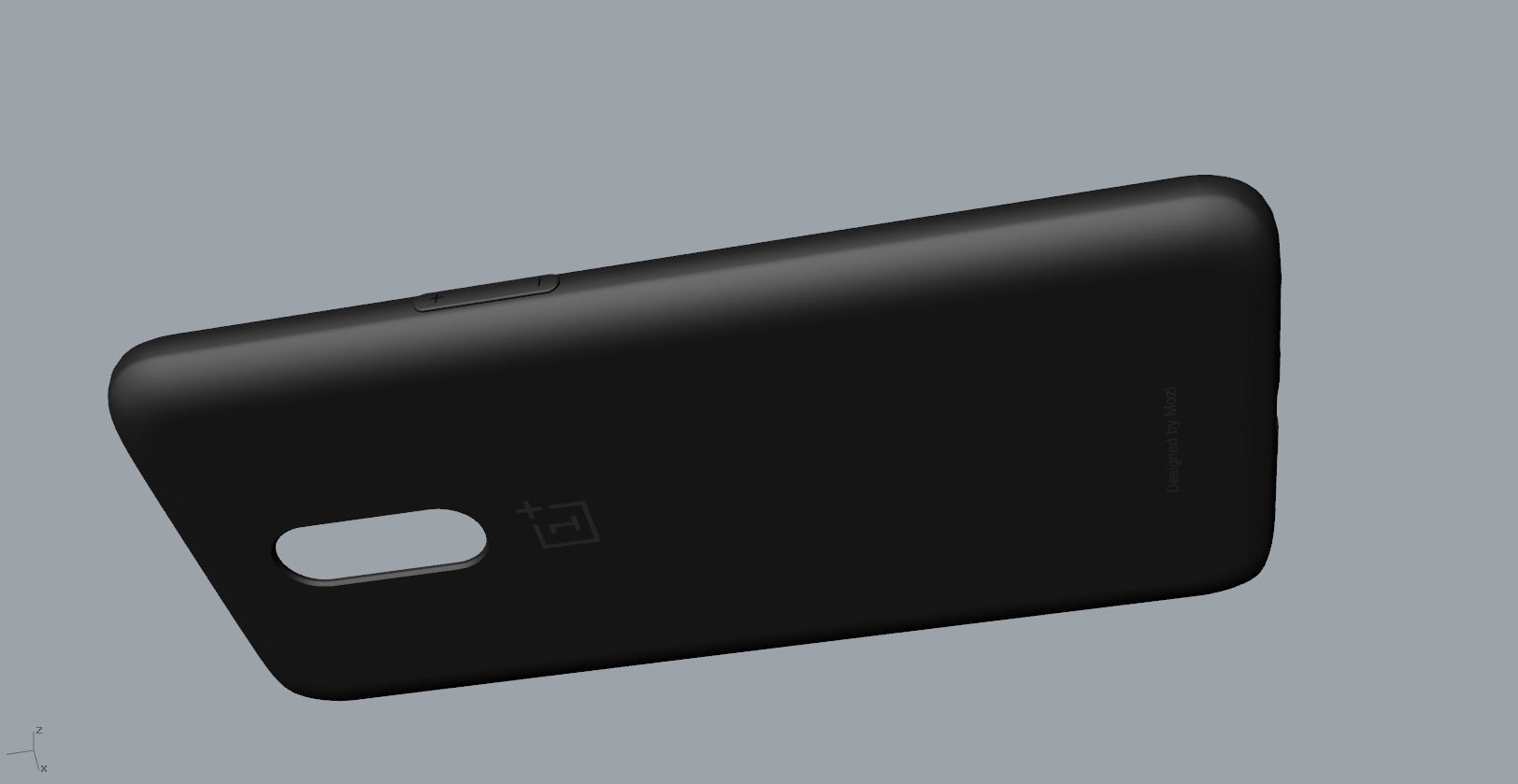 Original Oneplus 6T black Case 3D Model 3D print model_7