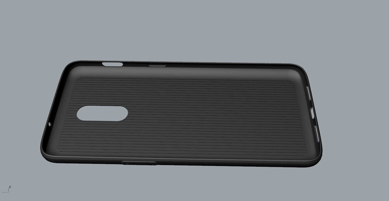 Original Oneplus 6T black Case 3D Model 3D print model_5