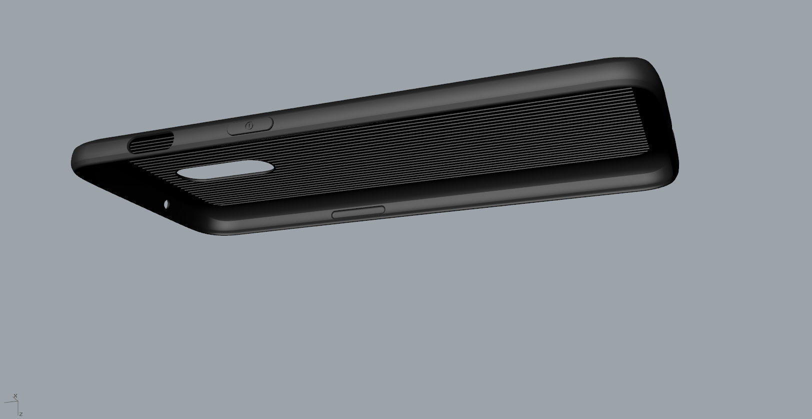 Original Oneplus 6T black Case 3D Model 3D print model_16