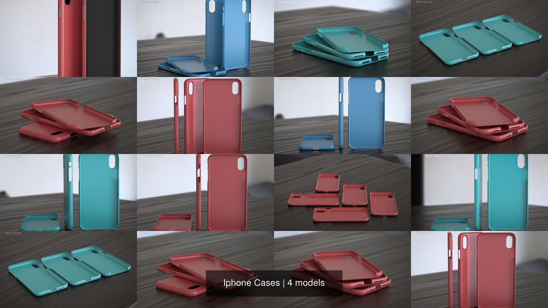 Iphone Cases 3D Model Pack