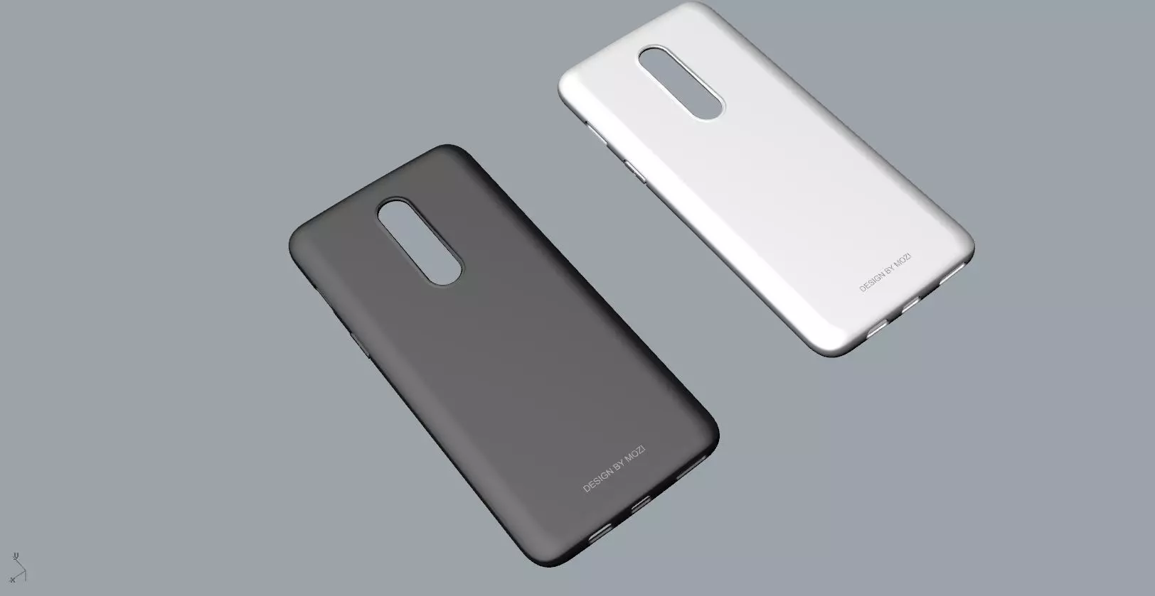 oneplus 6 black and white case 3D print model