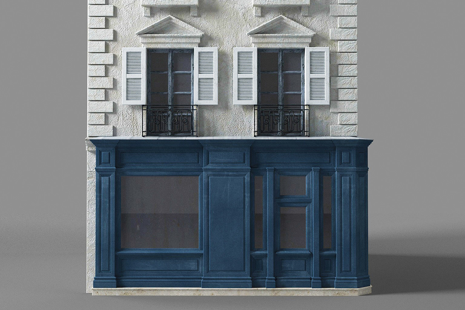 Paris apartment Low-poly 3D model_3