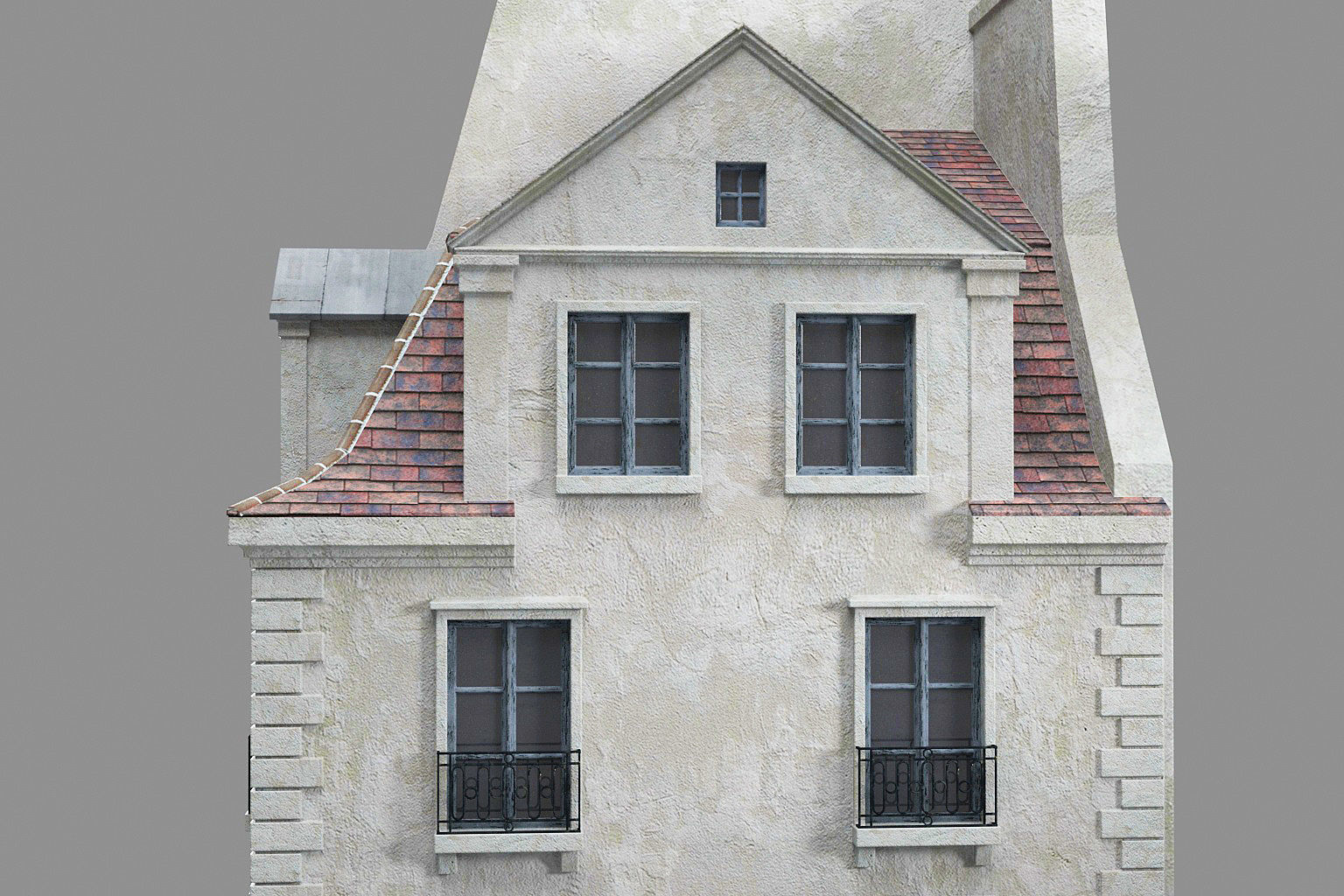 Paris apartment Low-poly 3D model_2