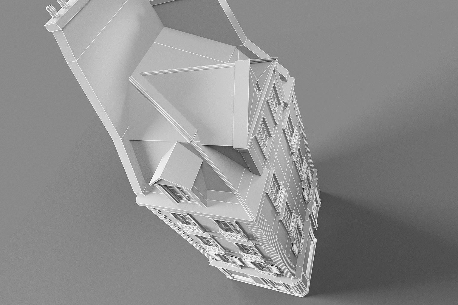 Paris apartment Low-poly 3D model_17